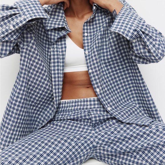 H&M COTTON SEERSUCKER PAJAMAS - Picture 2 of 6